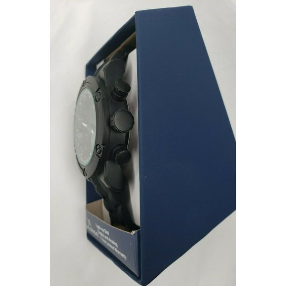 Exclusive Midnight Black Analog/Digital George Designer Rare Light Up Dial Watch - Picture 12 of 12